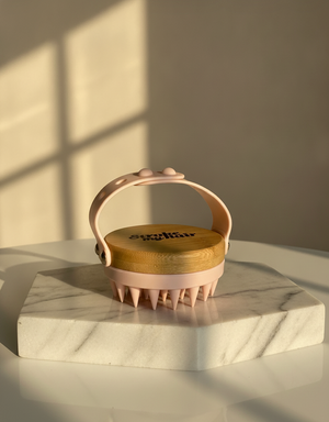 Bamboo Luxury Scalp Massager - Baby Pink
