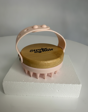 Bamboo Luxury Scalp Massager - Baby Pink