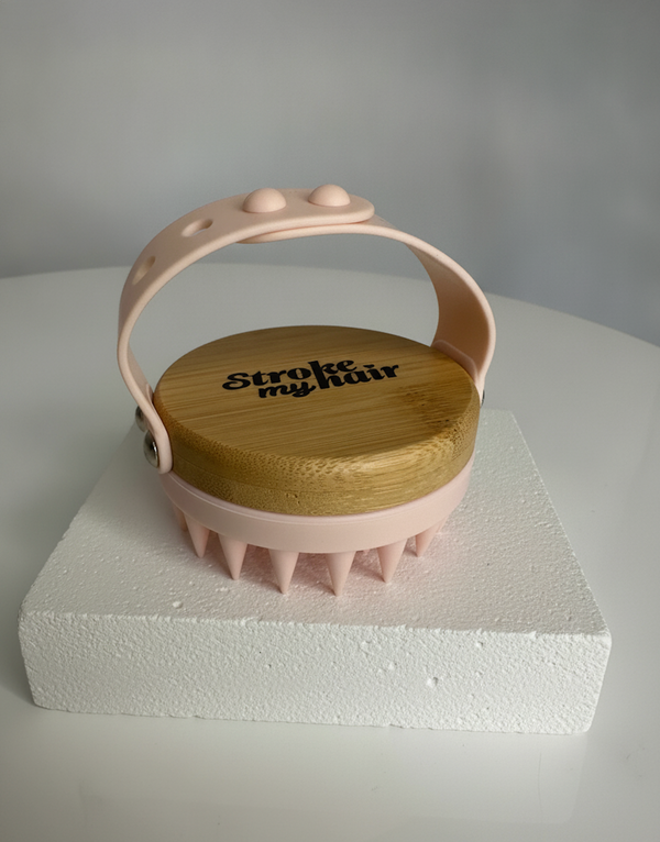 Bamboo Luxury Scalp Massager - Baby Pink