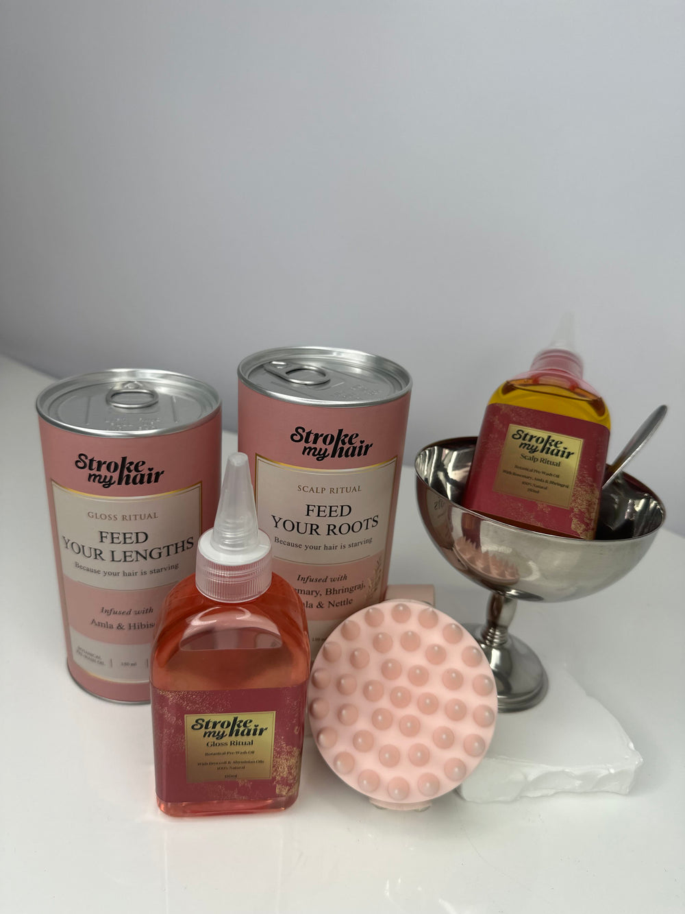 Scalp & Length Pre Wash Oil + Bamboo Massager Bundle