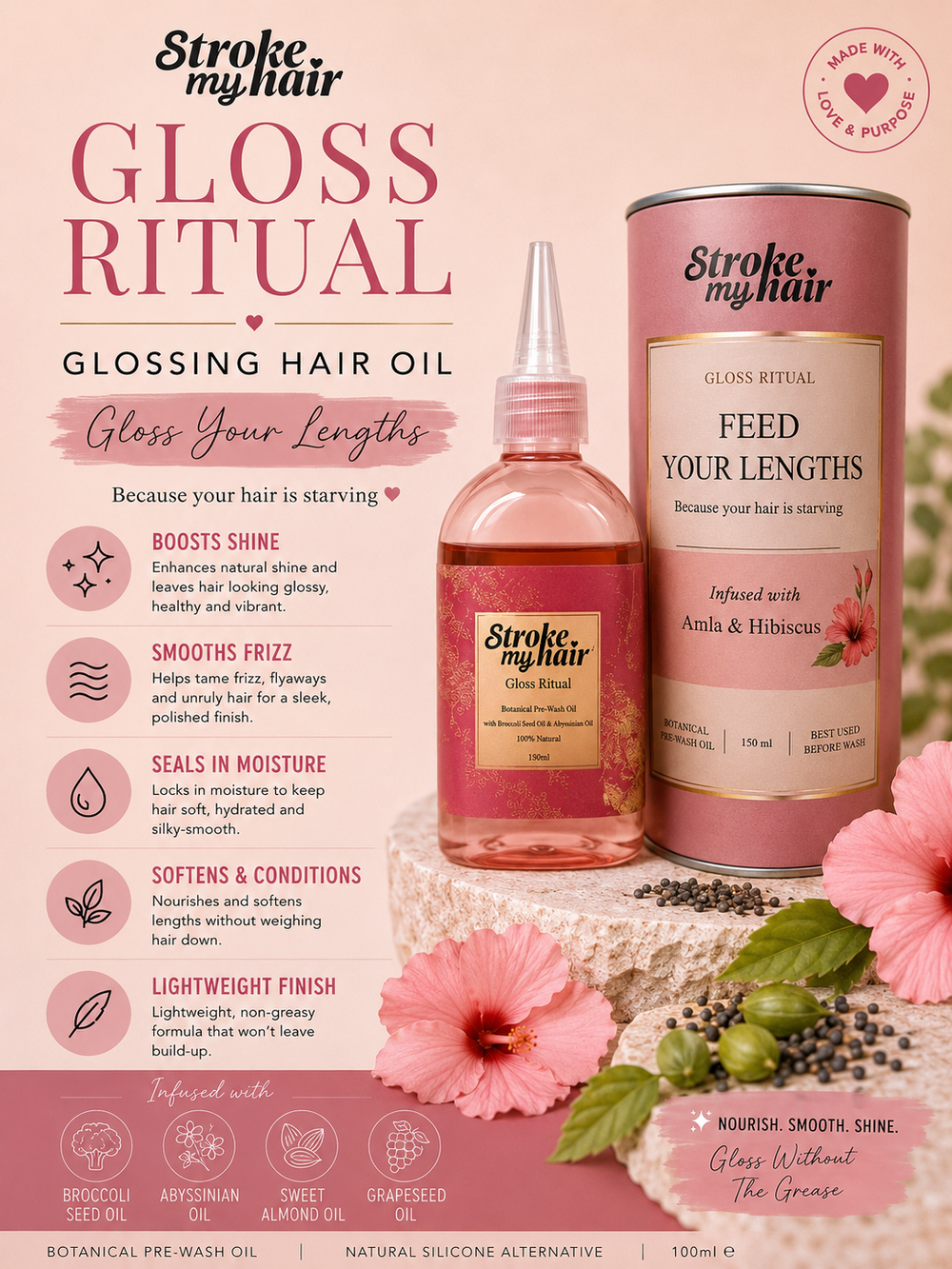 Gloss Ritual | Shine & Frizz Hair Oil
