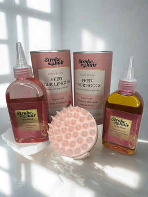 Scalp & Length Pre Wash Oil + Bamboo Massager Bundle